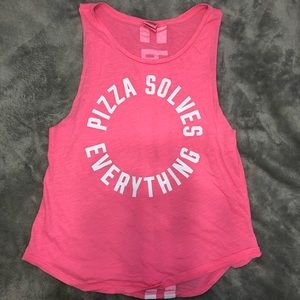 VS PINK logo tank top